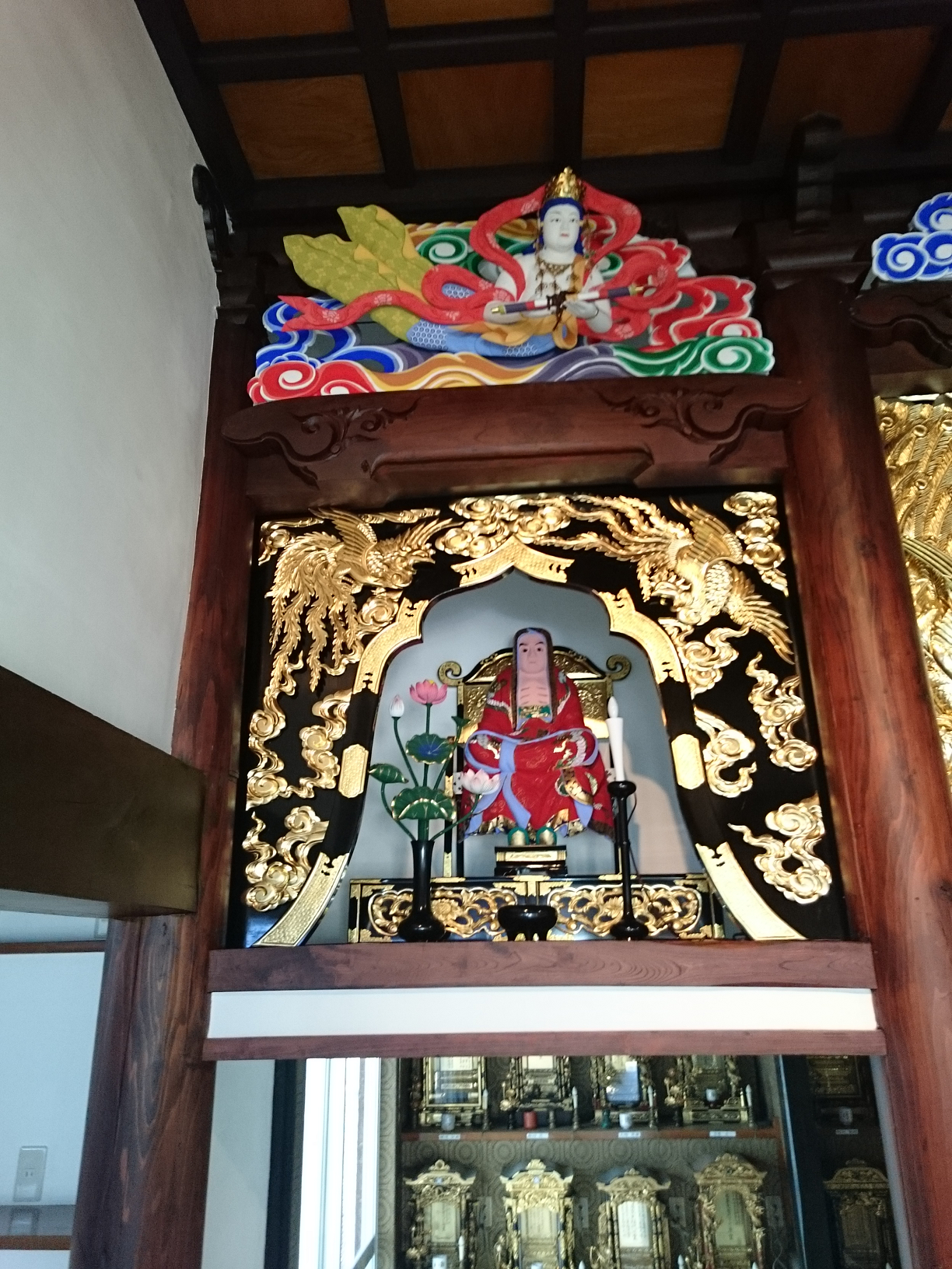 達磨大師像塗替